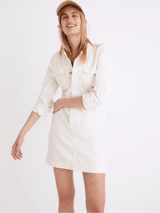 Madewell Dresses & Skirts - Madewell dress signature Jean coverall in vintage canvas 100% cotton Sz M